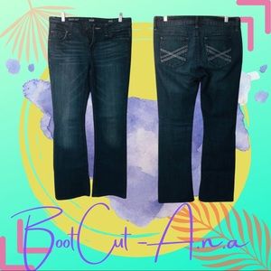 A.n.a. | Boot cut dark wash jeans
